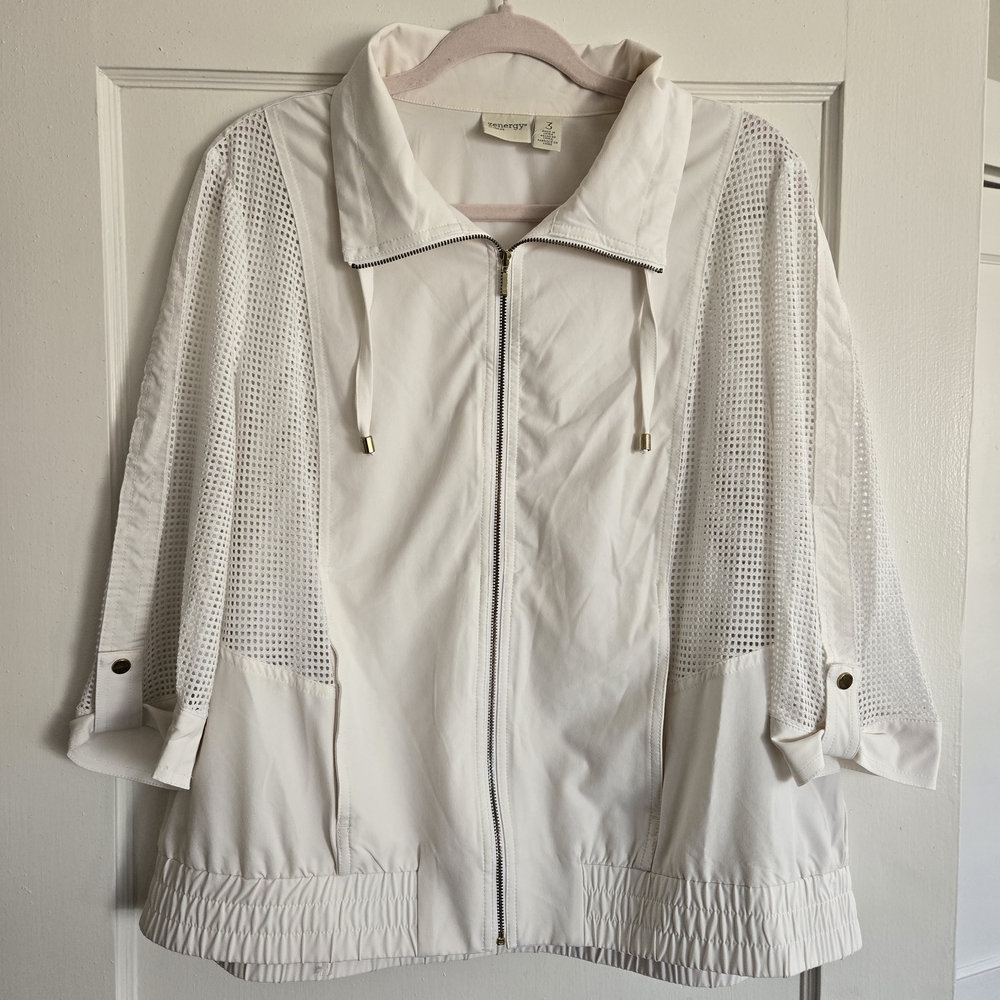 Elegant White Utility Jacket